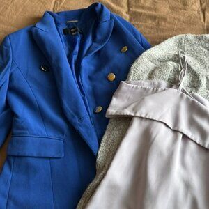MNG Blue Suit Jacket/Blazer